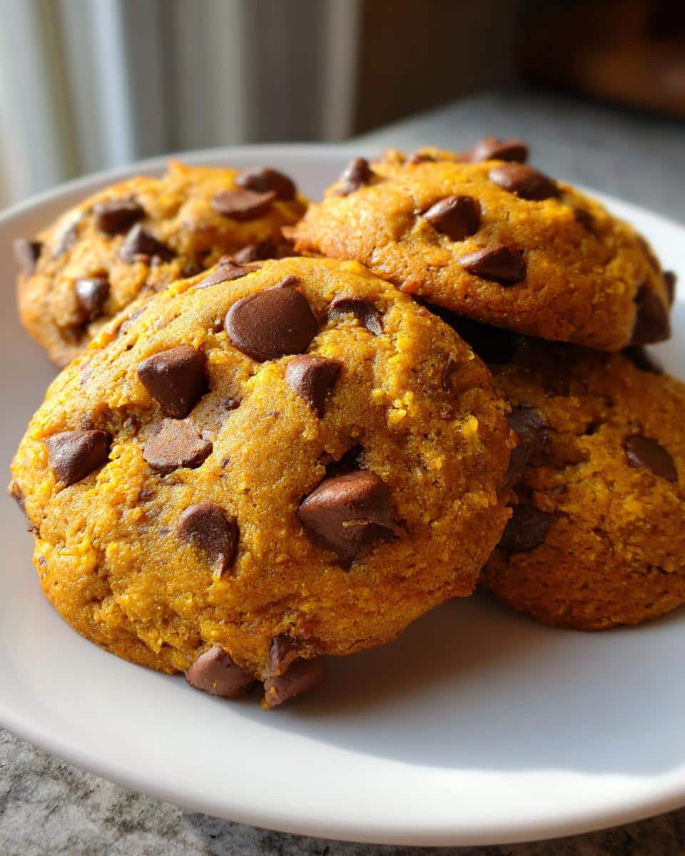 Soft & Chewy Pumpkin Chocolate Chip Cookies - detail 2