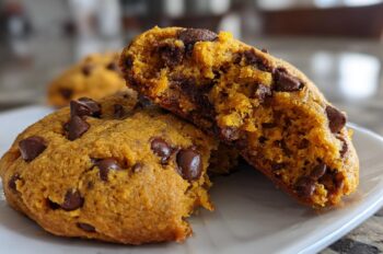 Soft & Chewy Pumpkin Chocolate Chip Cookies