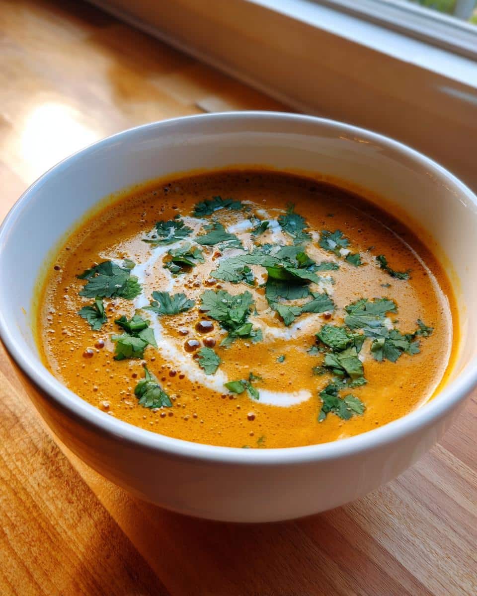 Thai Curried Pumpkin Soup - detail 1