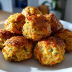 Toddler-Friendly Mini Chicken & Veggie Meatballs
