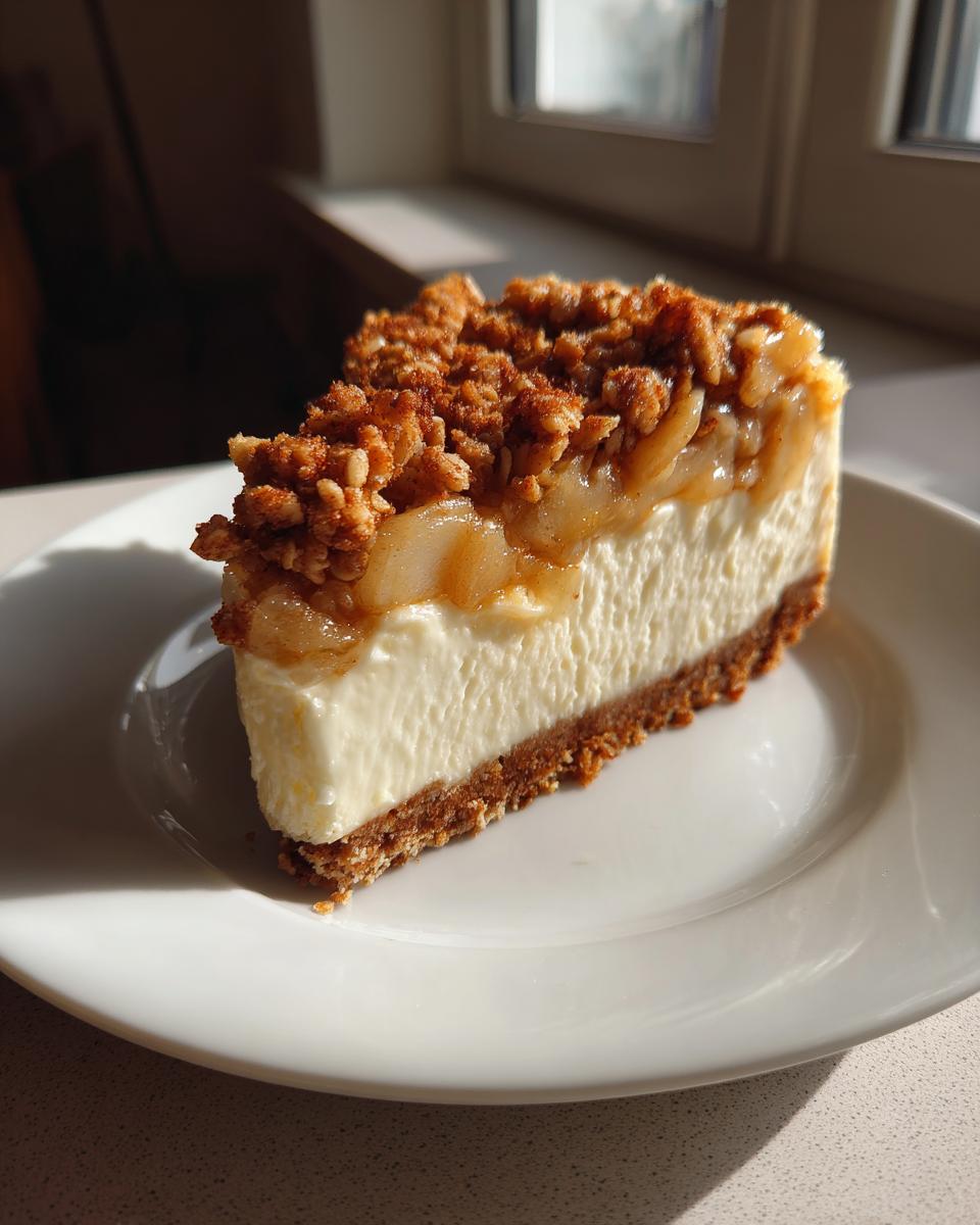 Apple Crisp Cheesecake - detail 1