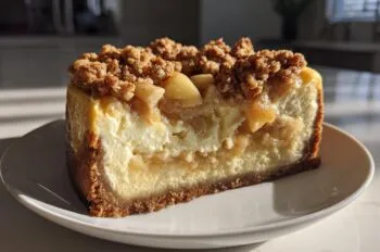 Apple Crisp Cheesecake