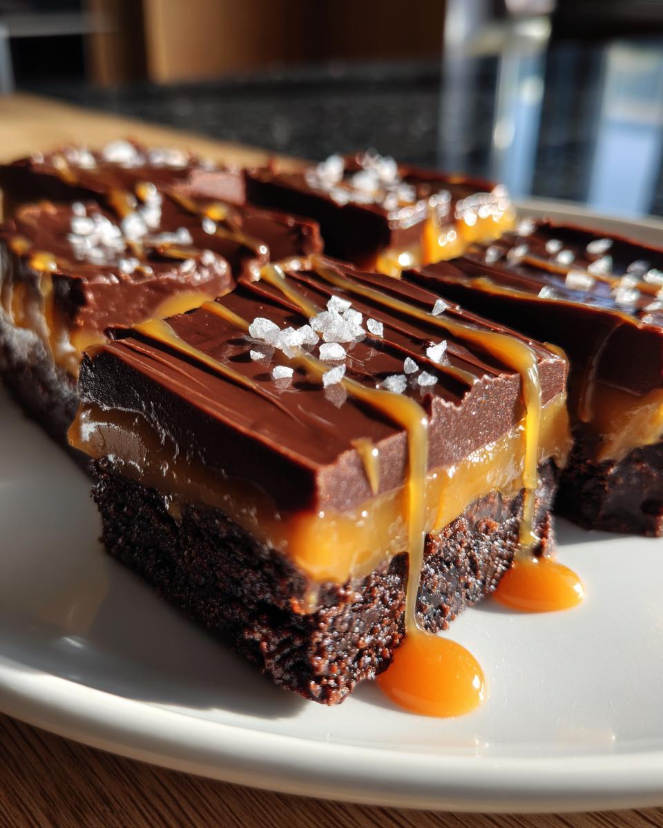 Chocolate Salted Caramel Bars - detail 1