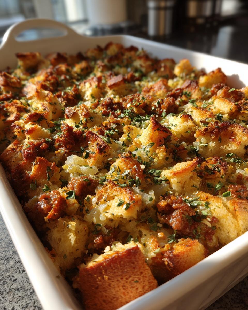 Classic Sage and Sausage Stuffing - detail 1