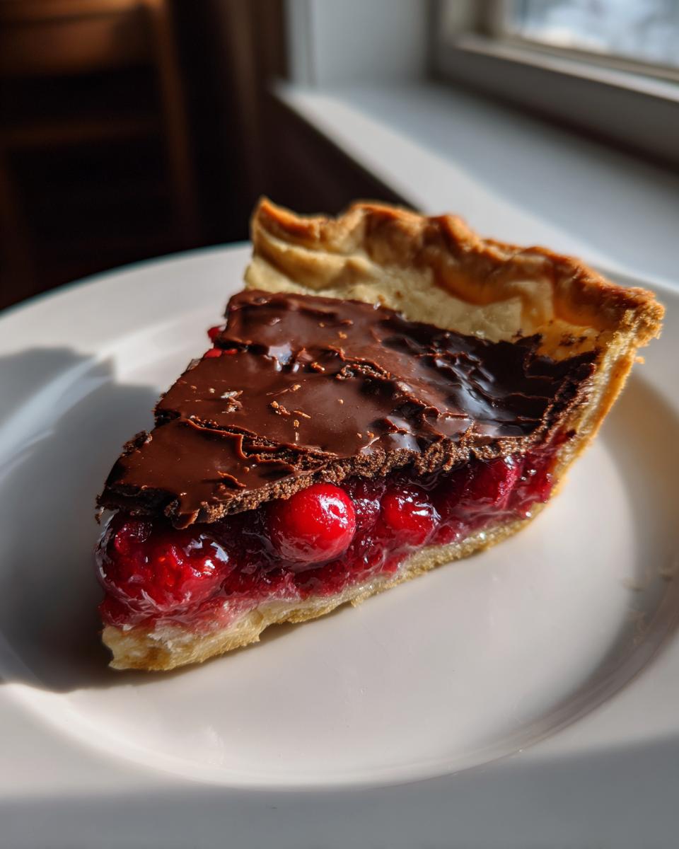 Cranberry-Fudge Pie - detail 1