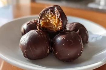 Dark Chocolate Pumpkin Truffles