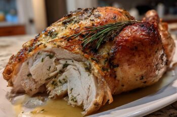 Juicy Roast Turkey with Herb Butter