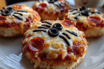 Mini Spider Pizzas