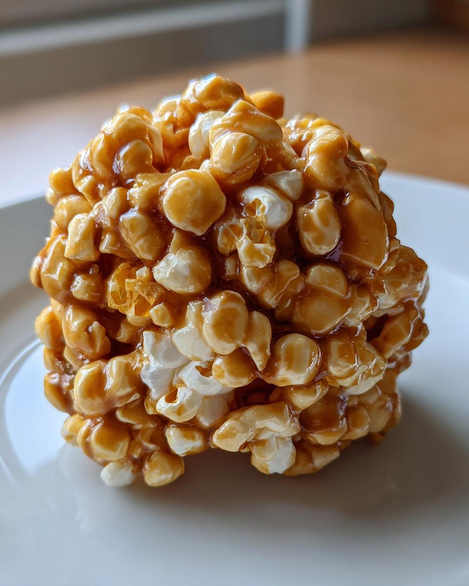 Peanut Butter Popcorn Balls - detail 1