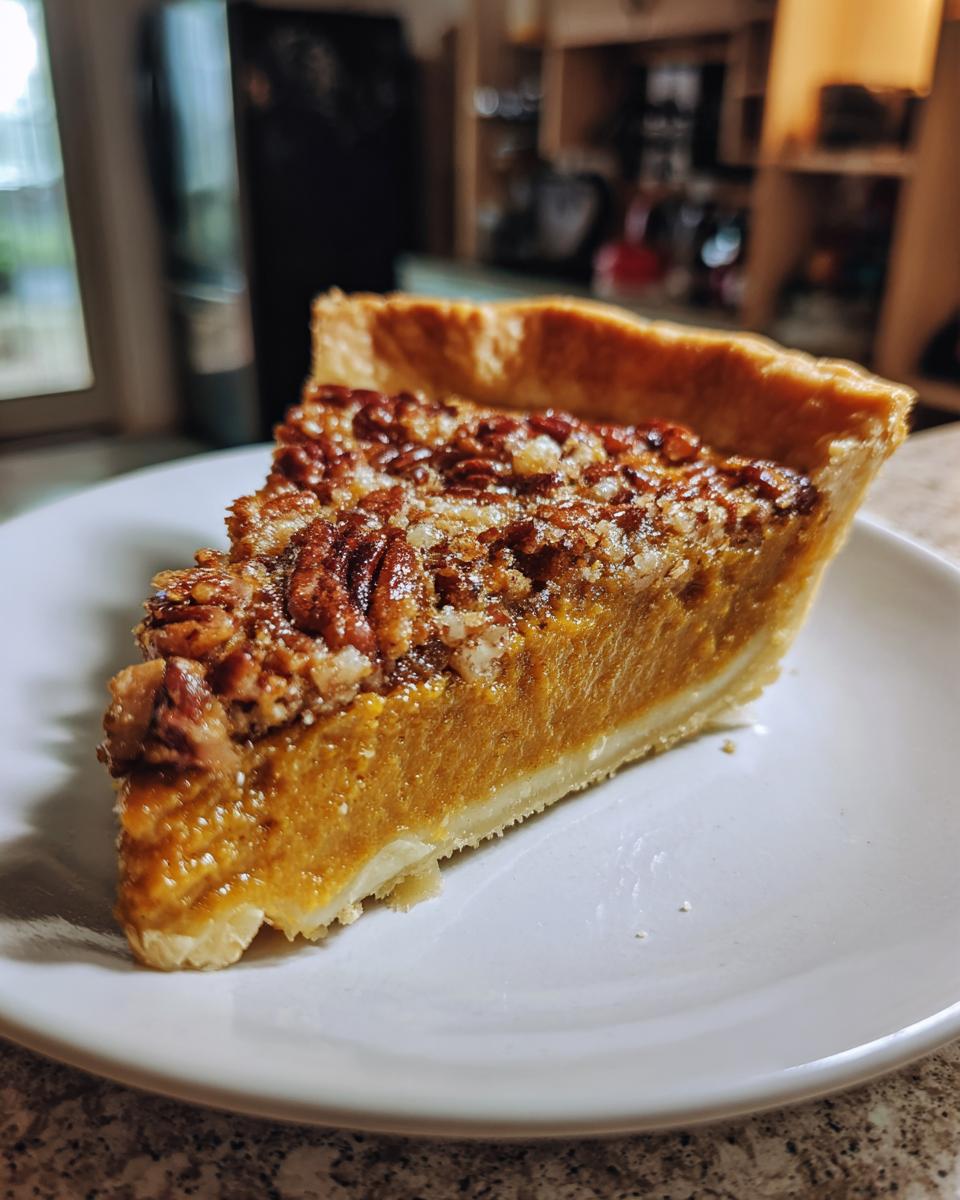 Pumpkin Pecan Pie - detail 1