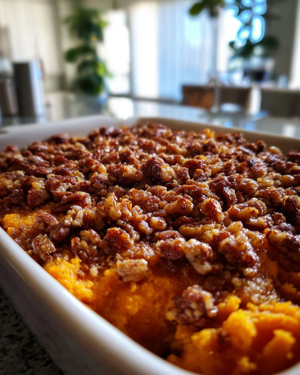 Sweet Potato Casserole with Pecan Streusel - detail 2