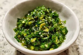 The Chef's Secret Weapon: Pistachio and Herb Garnish