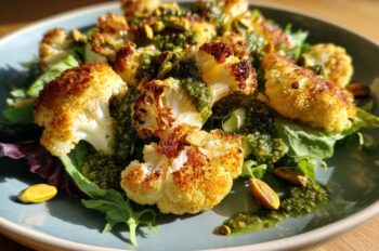 The Flavor Hack: Roasted Cauliflower Salad with a Secret Pistachio Pesto