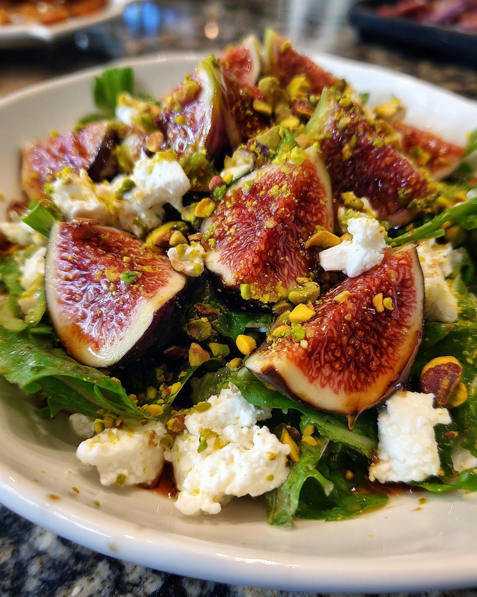 The Restaurant Secret: Fig, Goat's Cheese, and Pistachio Salad - detail 2