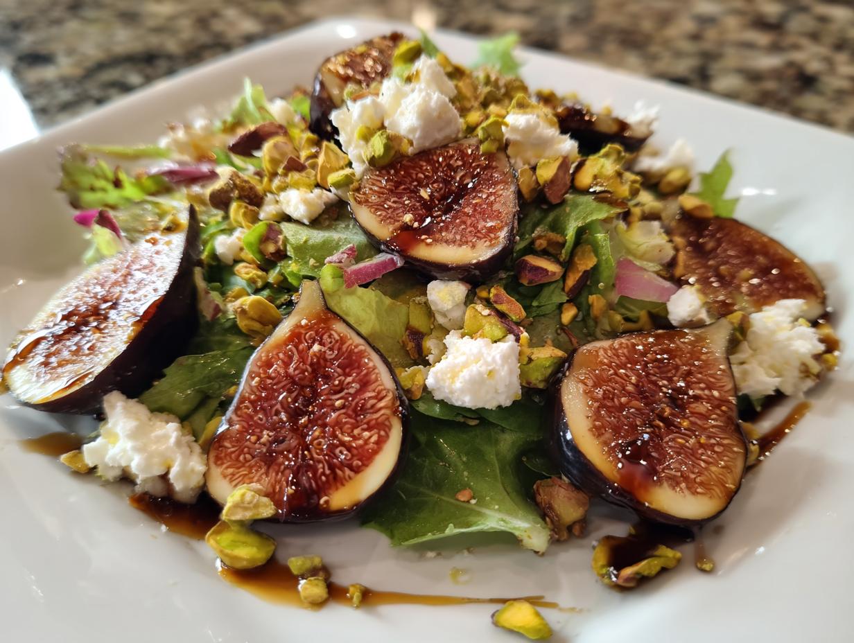 The Restaurant Secret: Fig, Goat's Cheese, and Pistachio Salad