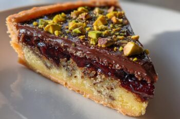The Secret Flavor Combination: Cranberry, Pistachio, and Orange Chocolate Tart