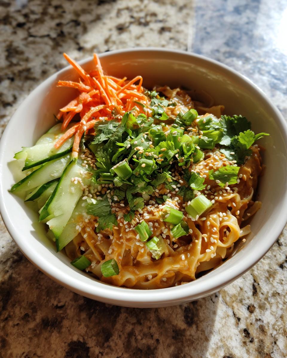 Asian Peanut Noodle Bowl - detail 1