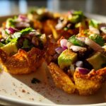 Avocado Black Bean Taco Cups