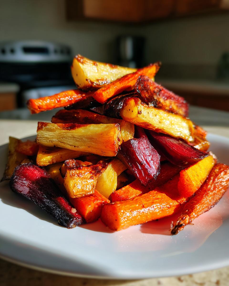 Balsamic Roasted Root Vegetables - detail 1