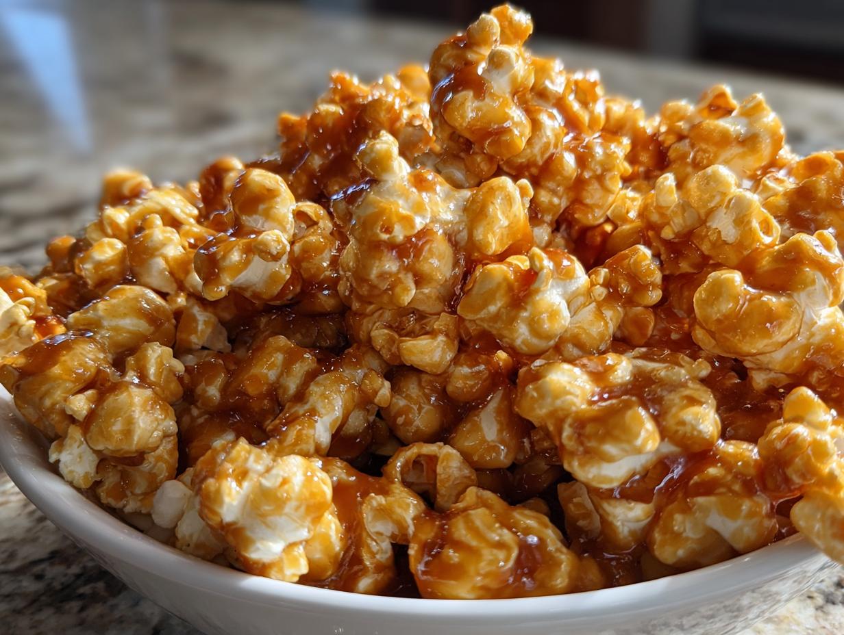 Caramel Corn (Homemade) - HIDDEN RECIPE