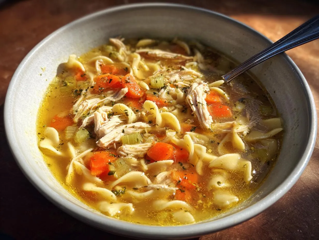 Chicken Noodle Soup (Homemade) - HIDDEN RECIPE