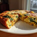 Chickpea, Spinach & Chorizo Frittata