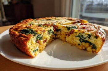 Chickpea, Spinach & Chorizo Frittata