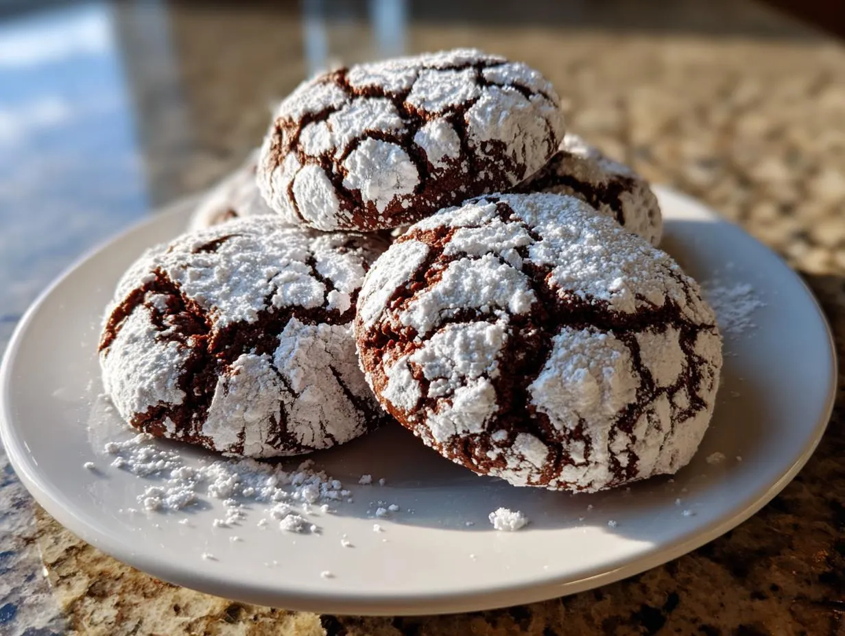Chocolate Crinkle Cookies - HIDDEN RECIPE
