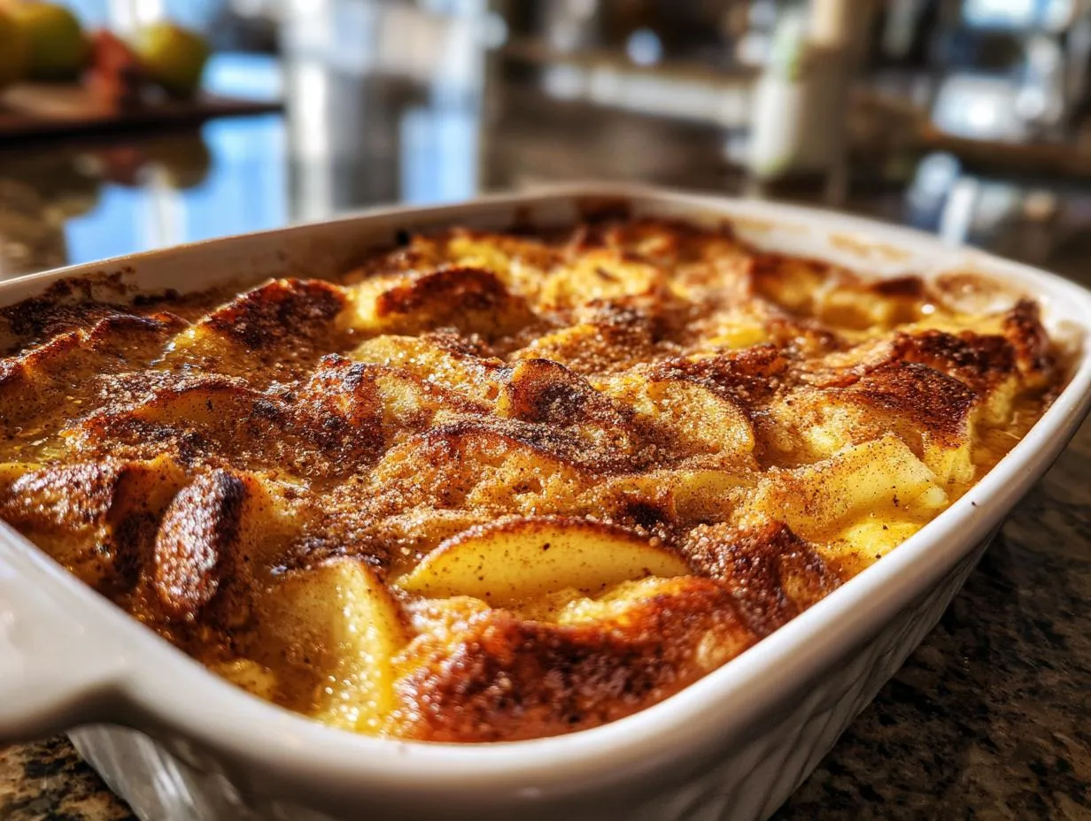 Cozy Cinnamon Apple Baked French Toast Casserole (Holiday Brunch) - HIDDEN RECIPE