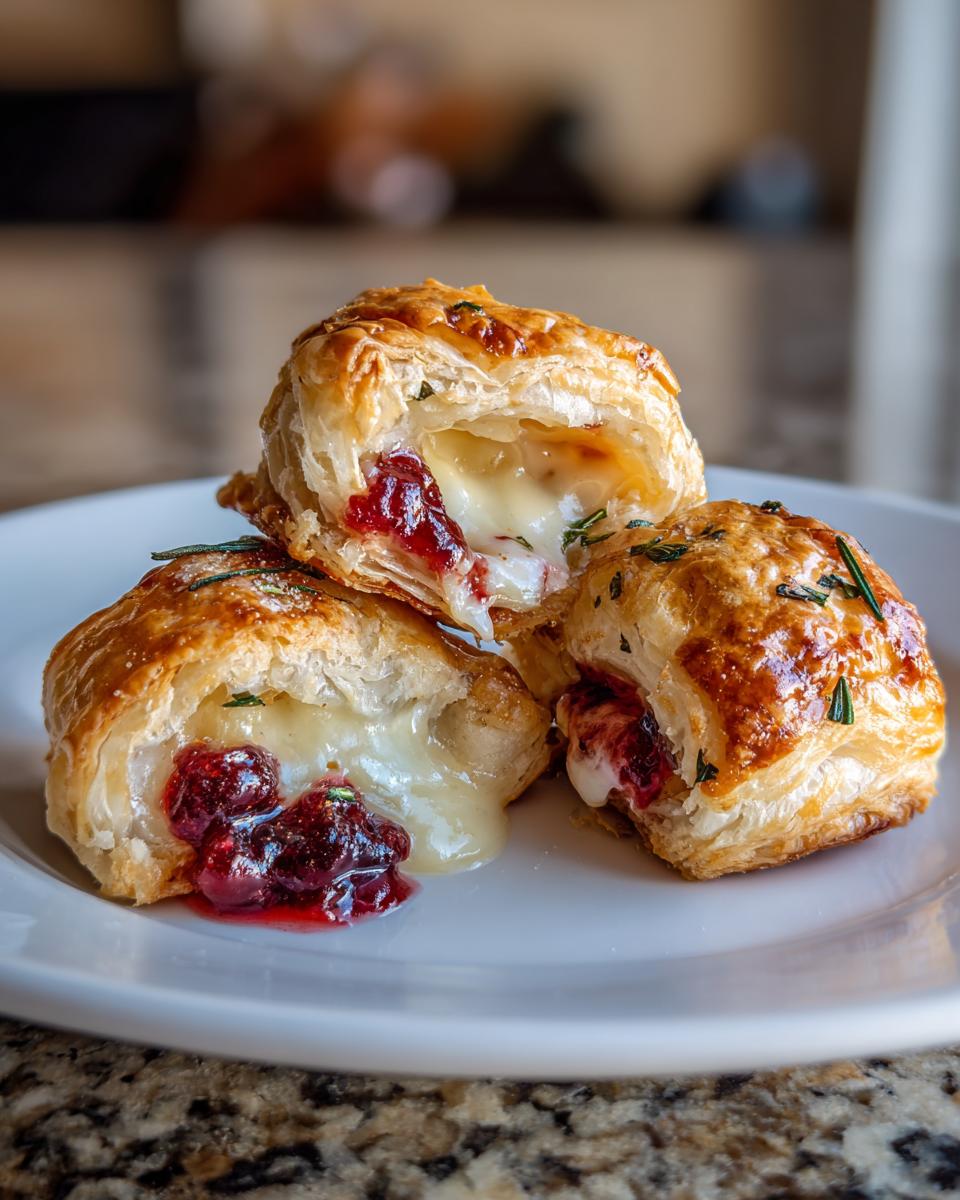 Cranberry Brie Bites (Easy Appetizer) - HIDDEN RECIPE - detail 1