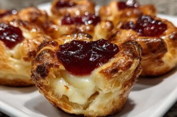 Cranberry Brie Bites (use plant-based cheese if desired)