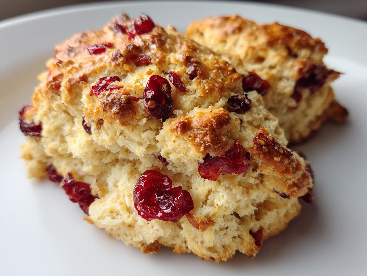 Cranberry Spelt Scones