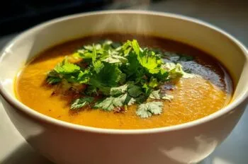 Curried Pumpkin & Red Lentil Soup (Vegetarian) - HIDDEN RECIPE