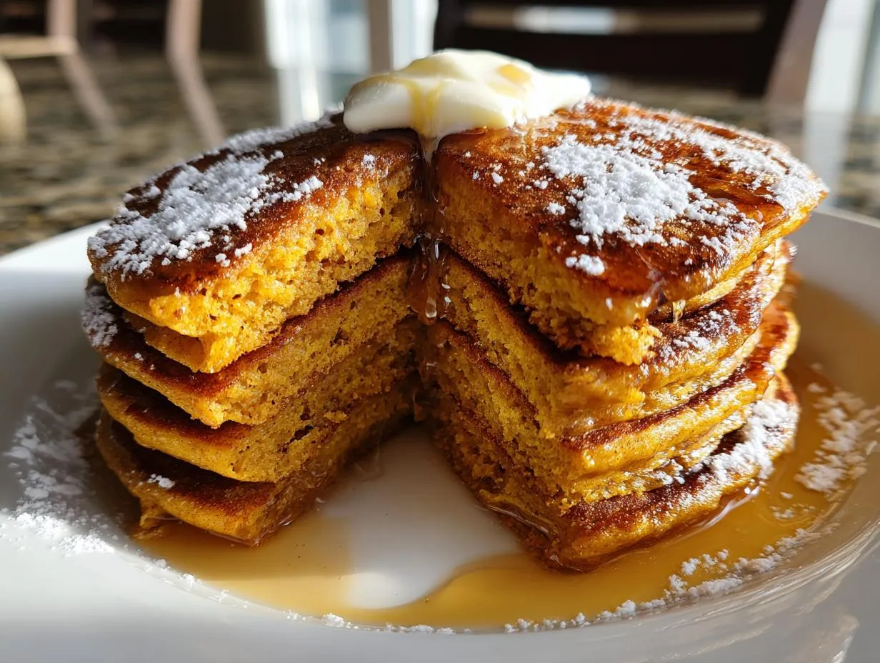 Easy Fluffy Pumpkin Spice Pancakes (Weekend Brunch Essential!) - HIDDEN RECIPE