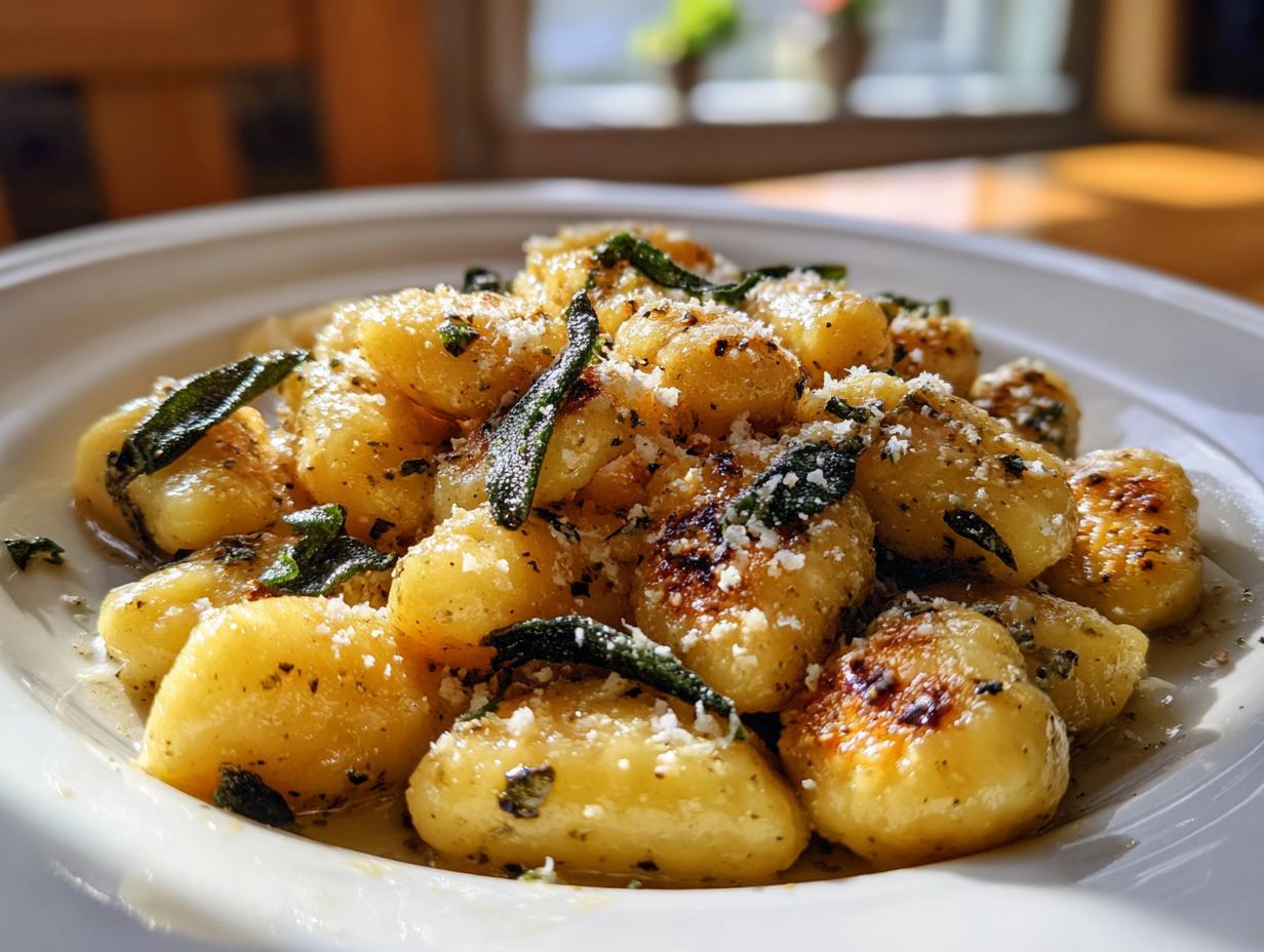 Gnocchi with Sage Butter Sauce - HIDDEN RECIPE
