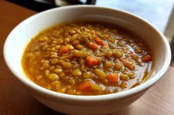 Hearty Lentil Soup (Vegetarian Option) - HIDDEN RECIPE