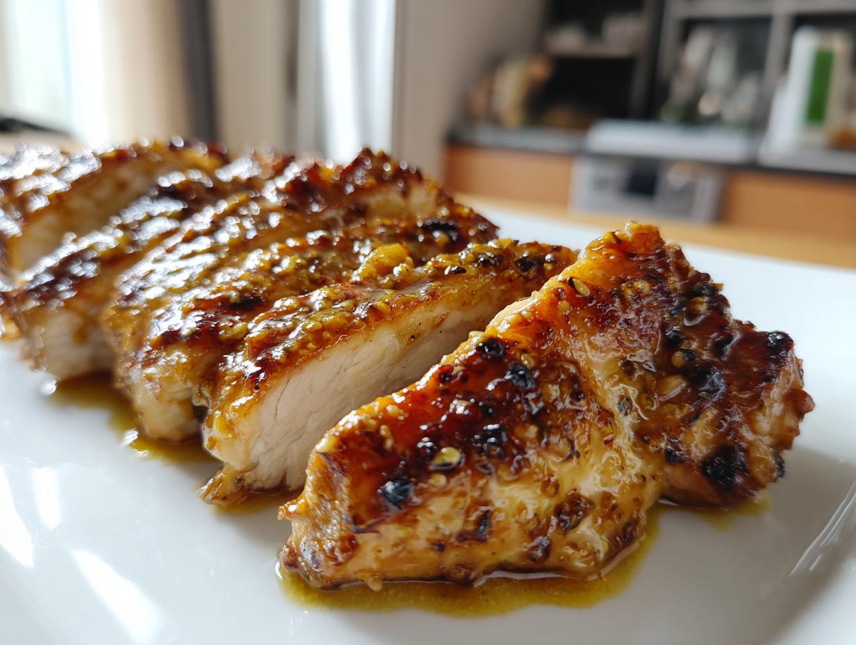 Honey Mustard Baked Chicken (or tofu)