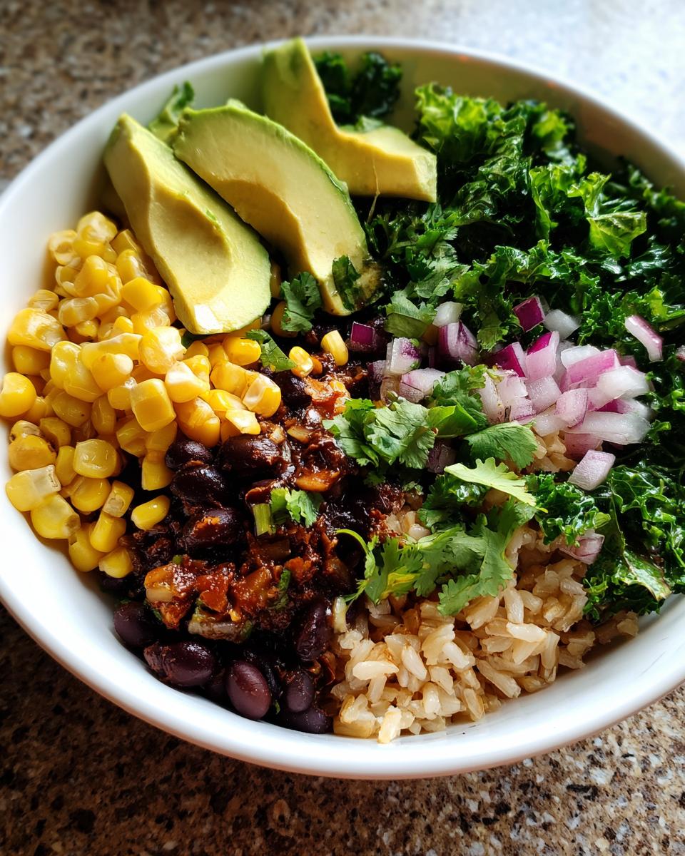 Kale, Black Bean & Avocado Burrito Bowl - detail 1