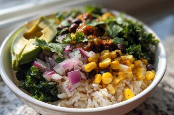 Kale, Black Bean & Avocado Burrito Bowl