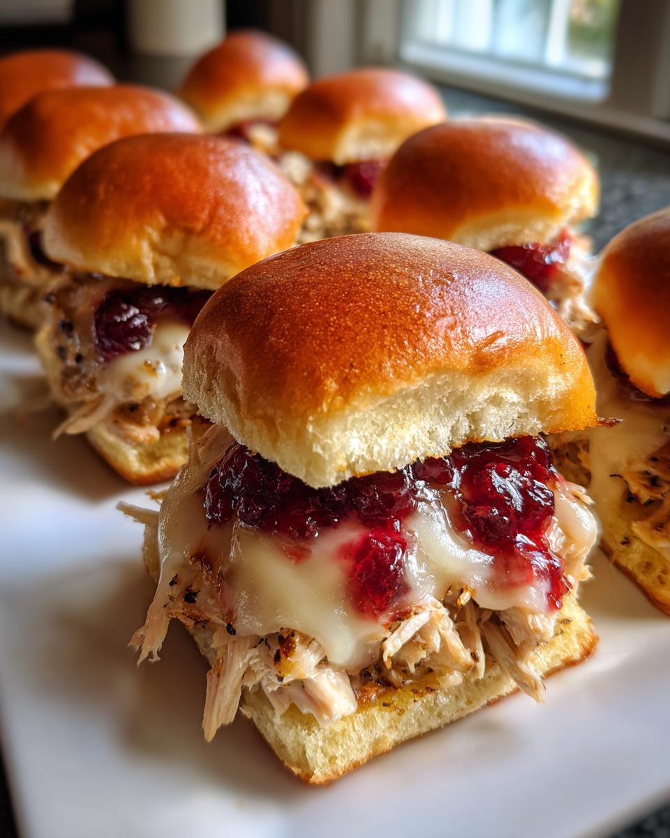 Leftover Turkey Cranberry Sliders (Quick Post-Thanksgiving Meal) - HIDDEN RECIPE - detail 1