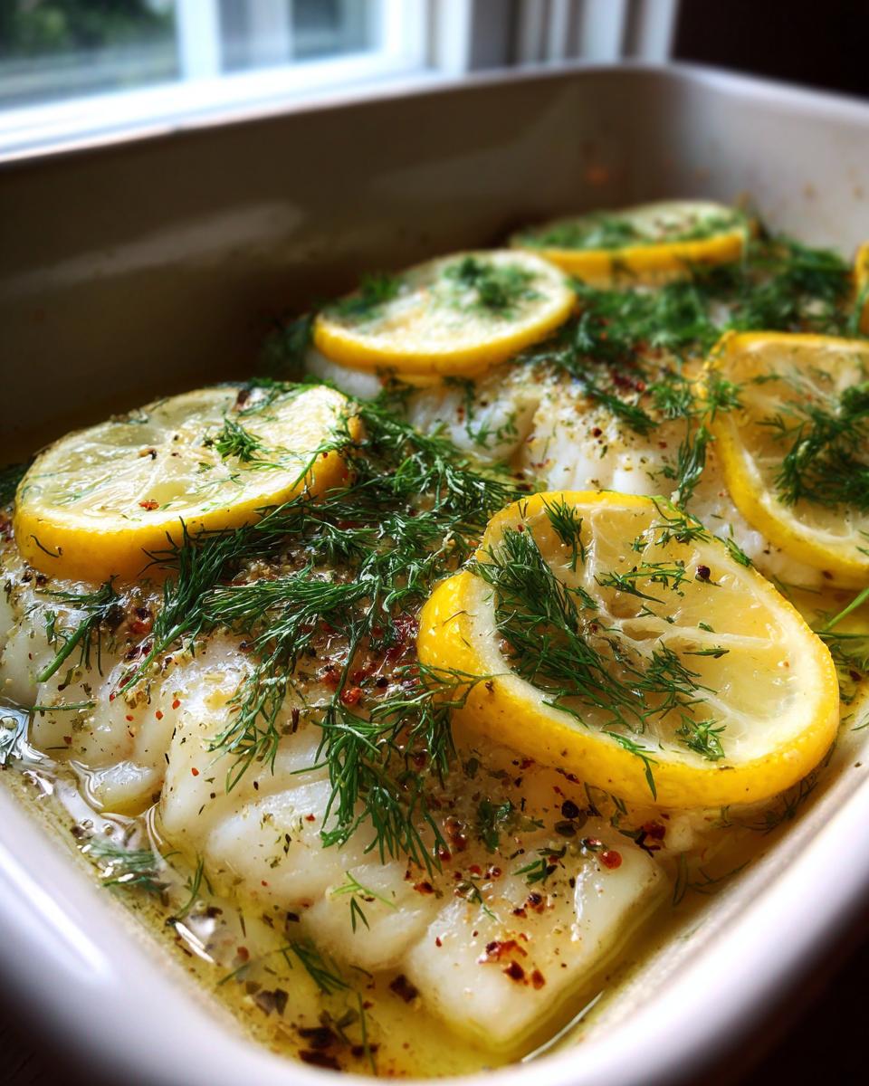 Lemon Dill Baked White Fish - detail 1
