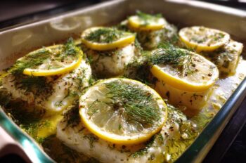 Lemon Dill Baked White Fish