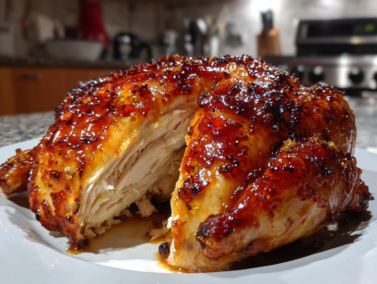 Maple Glazed Roast Chicken (or tofu)