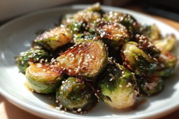 Miso Roasted Brussels Sprouts