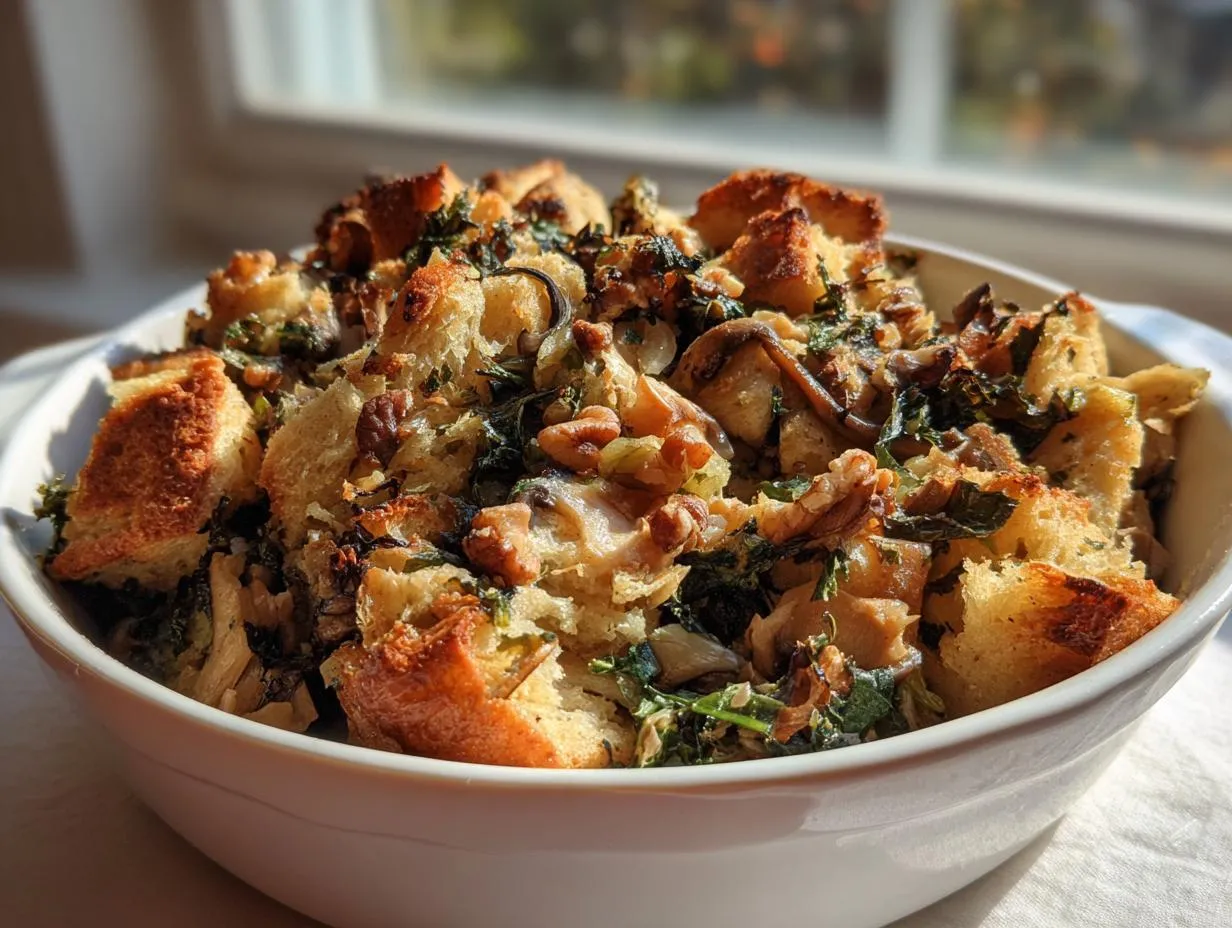 Mushroom, Kale & Walnut Stuffing