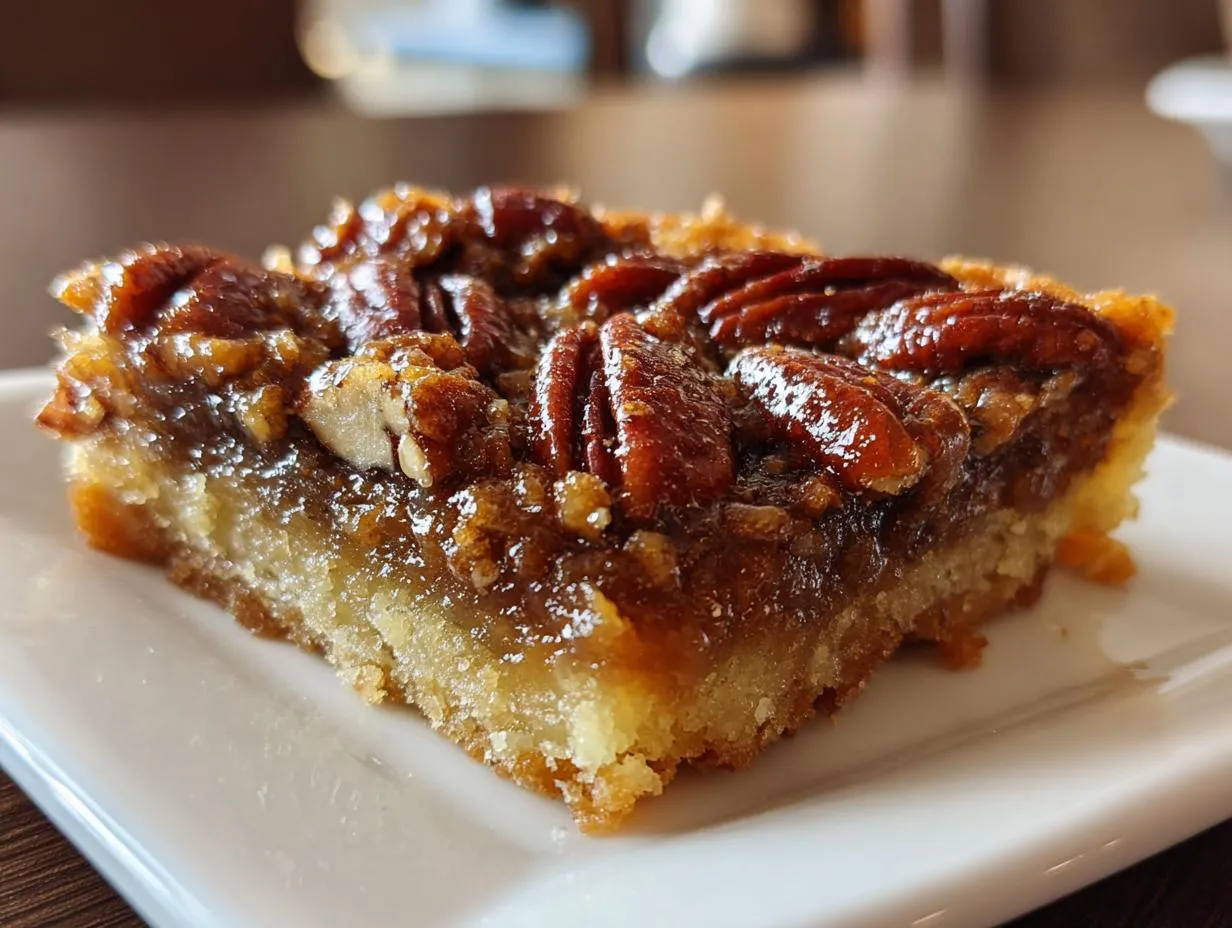 Pecan Pie Bars (no alcohol)