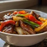Pepper Steak Stir-Fry (beef or tofu)m