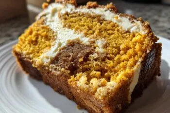 Pumpkin Bread with Cream Cheese Swirl - HIDDEN RECIPE