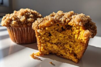 Pumpkin Muffins with Streusel Topping - HIDDEN RECIPE