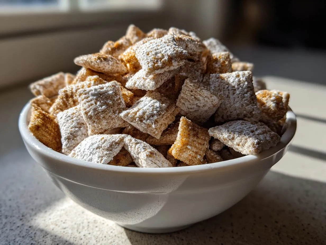 Pumpkin Spice Muddy Buddies (Puppy Chow) - HIDDEN RECIPE